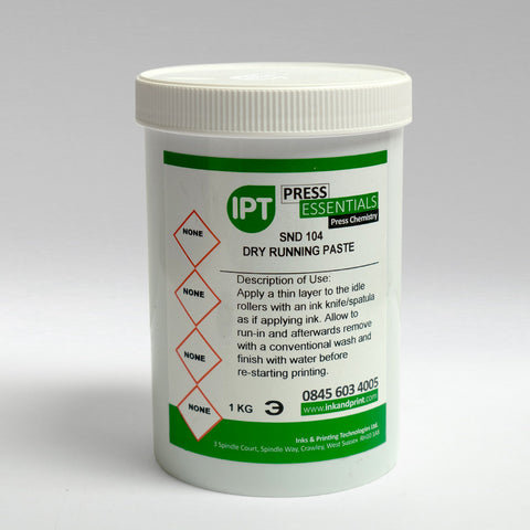 Dry Running Ink Roller Run Up Paste